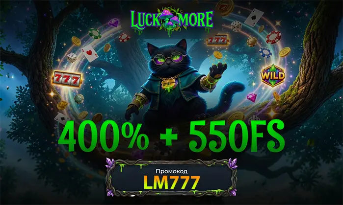 Официальный сайт Luck More казино с бонусами